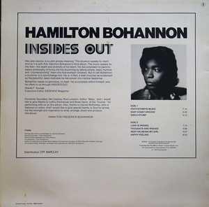Back Cover Album Hamilton Bohannon - Inside Out