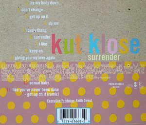 Back Cover Album Kut Klose - Surrender