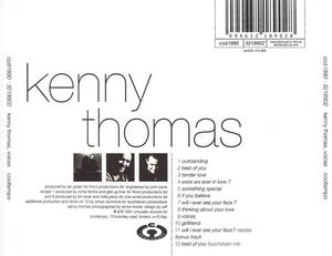 Back Cover Album Kenny Thomas - Voices Back Cover Album Kenny Thomas - Voices