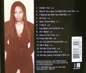 Back Cover Album Lovena Fox - Holdin' Out Back Cover Album Lovena Fox - Holdin' Out
