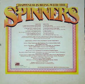 Back Cover Album The Spinners - Happiness Is Being With The Spinners Back Cover Album The Spinners - Happiness Is Being With The Spinners