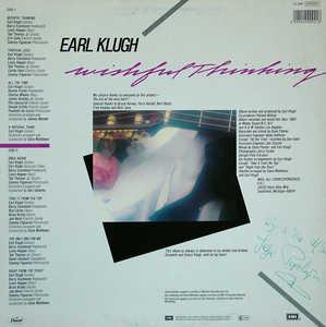 Back Cover Album Earl Klugh - Wishful Thinking