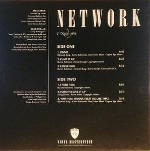 Back Cover Album Network - I Need You | vinyl-masterpiece records | 001 | NL Back Cover Album Network - I Need You | vinyl-masterpiece records | 001 | NL