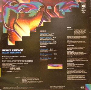 Back Cover Album Herbie Hancock - Magic Windows