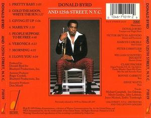Back Cover Album Donald Byrd - Love Byrd: Donald Byrd And 125th St, N.Y.C. | discovery records | 71019 | UK Back Cover Album Donald Byrd - Love Byrd: Donald Byrd And 125th St, N.Y.C. | discovery records | 71019 | UK