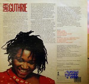 Back Cover Album Gwen Guthrie - Gwen Guthrie | island records | 90004-1 | US Back Cover Album Gwen Guthrie - Gwen Guthrie | island records | 90004-1 | US
