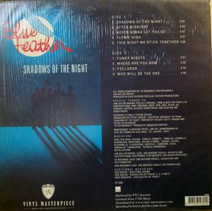 Back Cover Album Blue Feather - Shadows Of The Night Back Cover Album Blue Feather - Shadows Of The Night