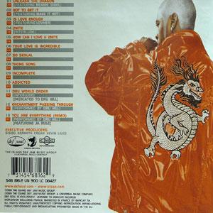 Back Cover Album Sisqo - Unleash The Dragon Back Cover Album Sisqo - Unleash The Dragon