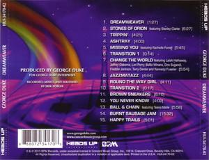 Back Cover Album George Duke - Dreamweaver