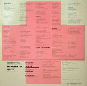 Back Cover Album M Zee Band - Doctor Rhythm Back Cover Album M Zee Band - Doctor Rhythm