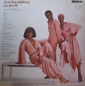 Back Cover Album Faith Hope And Charity - Life Goes On