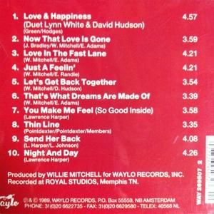 Back Cover Album David Hudson - Nite & Day