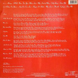 Back Cover Album La La - La La Means I Love You! Back Cover Album La La - La La Means I Love You!