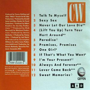 Back Cover Album Christopher Williams - Adventures In Paradise