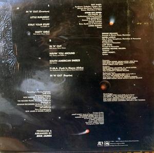 Back Cover Album The Stone City Band - In' N' Out Back Cover Album The Stone City Band - In' N' Out