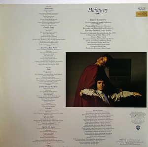 Back Cover Album David Sanborn - Hideaway