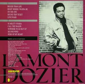 Back Cover Album Lamont Dozier - Bigger Than Life Back Cover Album Lamont Dozier - Bigger Than Life