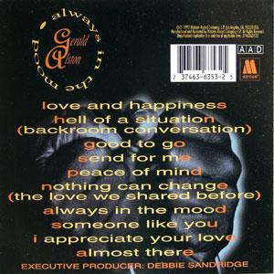 Back Cover Album Gerald Alston - Always In The Mood Back Cover Album Gerald Alston - Always In The Mood