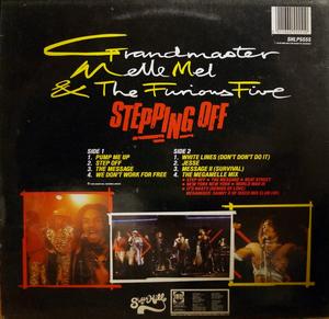 Back Cover Album Grandmaster Melle Mel - Stepping Off