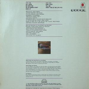Back Cover Album Sylvester - All I Need Back Cover Album Sylvester - All I Need