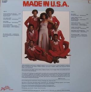 Back Cover Album Made In Usa - Made In U.S.A. Back Cover Album Made In Usa - Made In U.S.A.