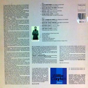 Back Cover Album Willie Clayton - Forever Back Cover Album Willie Clayton - Forever