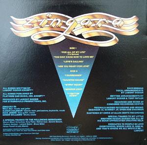 Back Cover Album Zingara - Zingara Back Cover Album Zingara - Zingara