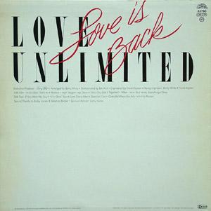 Back Cover Album Love Unlimited - Love Is Back