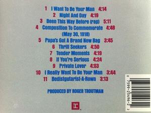 Back Cover Album Roger Troutman - Unlimited! | reprise records | 25496-2 | US Back Cover Album Roger Troutman - Unlimited! | reprise records | 25496-2 | US