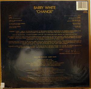 Back Cover Album Barry White - Change | unlimited gold records | FZ38048 | US Back Cover Album Barry White - Change | unlimited gold records | FZ38048 | US