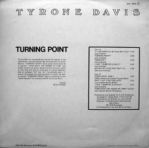 Back Cover Album Tyrone Davis - Turning Point Back Cover Album Tyrone Davis - Turning Point
