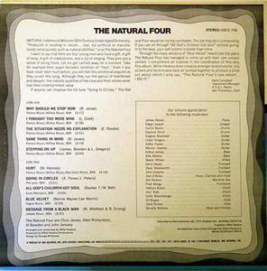 Back Cover Album The Natural Four - Good Vibes Back Cover Album The Natural Four - Good Vibes