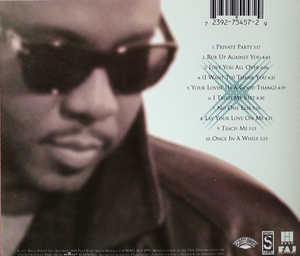 Back Cover Album Freddie Jackson - Private Party