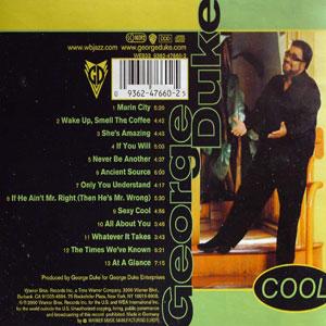 Back Cover Album George Duke - Cool