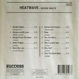 Back Cover Album Heatwave - Boogie Nights