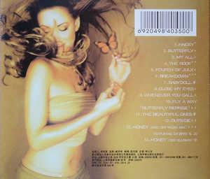 Back Cover Album Mariah Carey - Butterfly Back Cover Album Mariah Carey - Butterfly