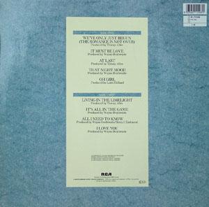 Back Cover Album Glenn Jones - Glenn Jones