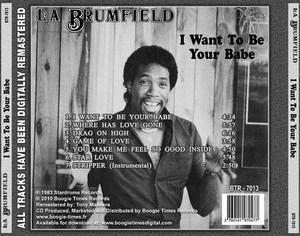 Back Cover Album La Brumfield - I Want To Be Your Babe  | boogie times records | BTR-7013 | FR
