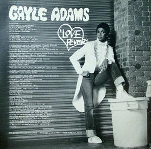 Back Cover Album Gayle Adams - Love Fever Back Cover Album Gayle Adams - Love Fever
