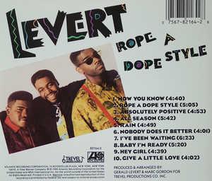 Back Cover Album Levert - Rope A Dope Style Back Cover Album Levert - Rope A Dope Style