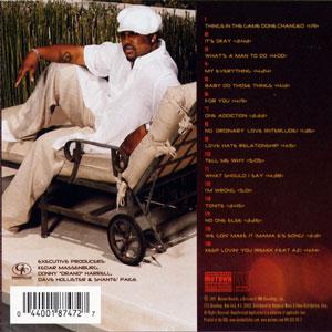 Back Cover Album Dave Hollister - Things In The Game Done Changed Back Cover Album Dave Hollister - Things In The Game Done Changed