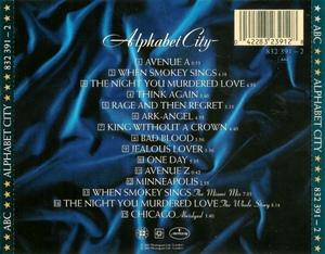 Back Cover Album Abc - Alphabet City  | polygram records | 422 832 39101 | US