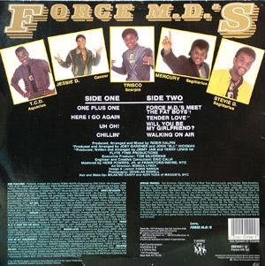 Back Cover Album Force M.d.'s - Chillin'