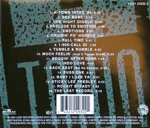 Back Cover Album H Town - Beggin' After Dark Back Cover Album H Town - Beggin' After Dark