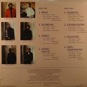 Back Cover Album Larry Bright - New Dimensions Back Cover Album Larry Bright - New Dimensions
