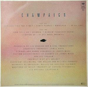 Back Cover Album Champaign - How 'Bout Us