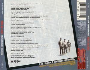 Back Cover Album Various Artists - Boyz N The Hood (Original Motion Picture Soundtrack)