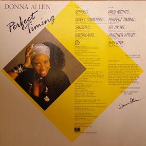 Back Cover Album Donna Allen - Perfect Timing