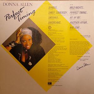 Back Cover Album Donna Allen - Perfect Timing Back Cover Album Donna Allen - Perfect Timing