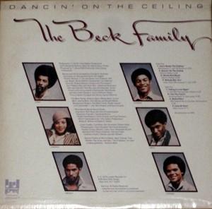 Back Cover Album The Beck Family - Dancin' On The Ceiling Back Cover Album The Beck Family - Dancin' On The Ceiling